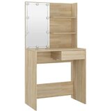  Set toaletnog stolića boja hrasta sonome LED konstruirano drvo | shoptok.hr