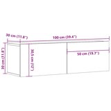  Zidni TV ormarić staro drvo 100x30x30 cm konstruirano drvo | Eponuda.com