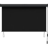 Rolo zavjesa Crna 160 x 250 cm Tkanina i aluminij | Shoptok.si