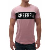 Madmext Printed Crew Neck Pink T-Shirt 2881 Cene