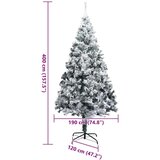 vidaXL Umetna predhodno osvetljena božična jelka Zelena 400 cm PVC | Shoptok.si