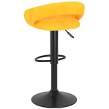  Barske stolice 2 kom. žute baršunaste boje senfa | shoptok.hr