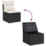  Sjedeća garnitura za vrt 10 pcs Crna 90 x 55 x 71 cm Poli ratan | shoptok.hr