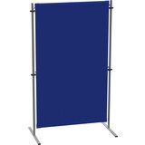 eurokraft pro Predelna stena, z 2 ploskima T-nogama, osnovni element, ŠxG 1000 x 650 mm, modre barve | Shoptok.si