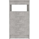  Ladičar siva boja betona 40 x 50 x 76 cm od konstruiranog drva | shoptok.hr