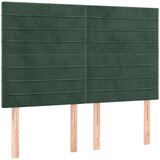  Krevet box spring s madracem LED tamnozeleni 140x200 cm baršun | shoptok.hr