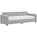  Dnevni krevet s madracem svjetlosivi 80 x 200 cm baršunasti | shoptok.hr
