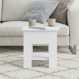  Stolić za kavu bijeli 40 x 40 x 42 cm od konstruiranog drva | shoptok.hr