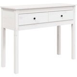  Konzolni stol bijeli 100x35x75 cm od masivne borovine | shoptok.hr