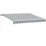 Maison Chic Ročno zložljiva tenda - Senčniki antracit in bela 300x250 cm, (22041346) Cene