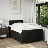 vidaXL Box spring postelja z vzmetnico črna 120x190 cm blago | Shoptok.si