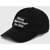 thisisneverthat Pamučna kapa sa šiltom Times Cap boja: crna, s aplikacijom, TN240WHWBC04