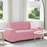  Dvosjed Ružičasti 180x77x82 cm Baršun | shoptok.hr
