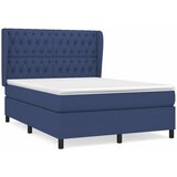  Krevet s oprugama i madracem plavi 140 x 190 cm od tkanine | shoptok.hr
