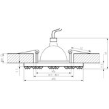 Candellux SS-17 ch/tr MR16 hrom konstantno usmerena svetiljka okruglo staklo prozirno | ePonuda.com