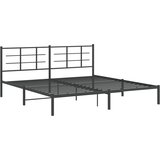  Metalni okvir za krevet s uzglavljem crni 193x203 cm | Eponuda.ba