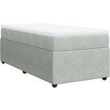 Maison Chic Box spring postelja - Vzmetna postelja z vzmetnico svetlo siva 100x200 cm žamet SL16800, (21895055) Cene