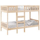  Krevet na kat 75 x 190 cm od masivne borovine | shoptok.hr