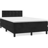 Box spring krevet s madracem crni 120 x 200 cm baršunasti | shoptok.hr