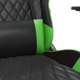  Masažni gaming stol z oporo za noge črno in zeleno um. usnje, (21152251) | Shoptok.si