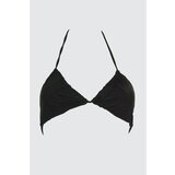Trendyol Black Ruffle Bikini Top Cene