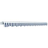  Ročno zložljiva tenda 450 cm modra/bela, (20692815) | Shoptok.si