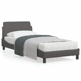 vidaXL Posteljni okvir z vzglavjem siv 80x200 cm umetno usnje Cene