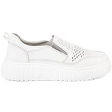 Sergio Leone White openwork women's platform shoes | Shoptok.si