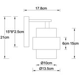 Globo 16090W - Zidna svetiljka DAREN 1xE27/40W/230V | Eponuda.com