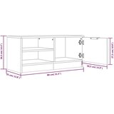 TV ormarići 2 kom boja betona 80x35x36,5 cm konstruirano drvo | shoptok.hr