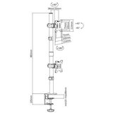 Digitus retail nosač za monitor DA-90438 1 Zaslon(i) 5,1 cm (2") - 304,8 cm (120") crna proširivi, vrtljivi nosač, podesiv po v | Eponuda.ba