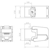 Solarix 25286701 - Samorezni keystone modul CAT5E UTP | Eponuda.com