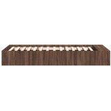  Okvir za krevet smeđi hrast 100 x 200 cm konstruirano drvo | shoptok.hr