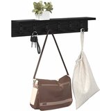  Vješalica za kapute na zidu Crni hrast 60 x 10,5 x 10,5 cm | shoptok.hr
