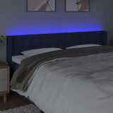  Posteljno vzglavje modro 203x16x78/88 cm blago, (20951979) | Shoptok.si