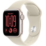 Apple Watch SE 3 GPS 40mm Smartwatch Starlight Aluminum Case, Sand Sport Band - S/M. Fitness + Sleep + Cycle Tracking, Heart Rate, Vitals, Safety | Eponuda.com