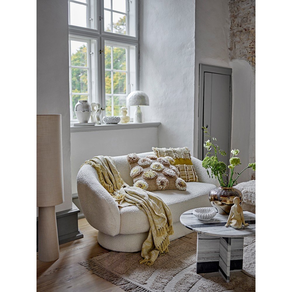 Bloomingville Žuta deka od mješavine pamuka 130x155 cm Pratello – | shoptok.hr