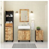 VidaXL 4-dijelni set kupaonskog namještaja od masivnog drva manga VidaXL 4-dijelni set kupaonskog namještaja od masivnog drva manga Slike