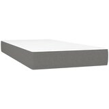 Krevet s oprugama i madracem tamnosivi 90 x 190 cm od tkanine | shoptok.hr