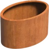 ADEZZ Cvetlično korito iz jekla Corten brez dna - elipsasto - 120 x 80 x 60 cm Cene