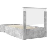  Krevetna konstrukcija s ladicama Betonski sivi 90 x 200 cm | shoptok.hr