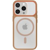 AVIZAR Ovitek MagSafe za iPhone 15 Pro, zadnja stran z dimnim efektom z ojačanim silikonskim okvirjem, Rjava, (5000190468) | Shoptok.si