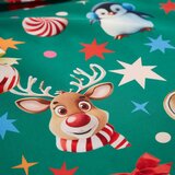 Catherine Lansfield Zelena posteljnina za zakonsko posteljo 200x200 cm Christmas Icons – | Shoptok.si
