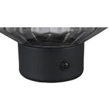 Tri O Črna/siva LED zatemnitvena namizna svetilka s steklenim senčnikom (višina 19,5 cm) Lord – | Shoptok.si