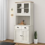 vidaXL Visoka komoda VIGO bijela 78 x 40 x 175 cm od masivne borovine Cijene