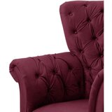 MID.YOU FOTELJ Z OPORO ZA GLAVO, rdeča tekstil | Shoptok.si