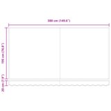  Okvir tende večbarvno 400 x 200 cm Poliester s PU premazom, (5000206731) | Shoptok.si
