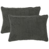  Presvlaka za jastuk 2 kom. HEERLEN Tamnosiva 40 x 60 cm Bouclé - Tamnosiva 40 x 60 cm 2 | shoptok.hr