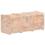  Škrinja za pohranu 90 x 40 x 40 cm od masivnog bagremovog drva | shoptok.hr