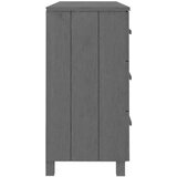  Komoda HAMAR temno siva 113x40x80 cm trdna borovina, (20656172) | Shoptok.si